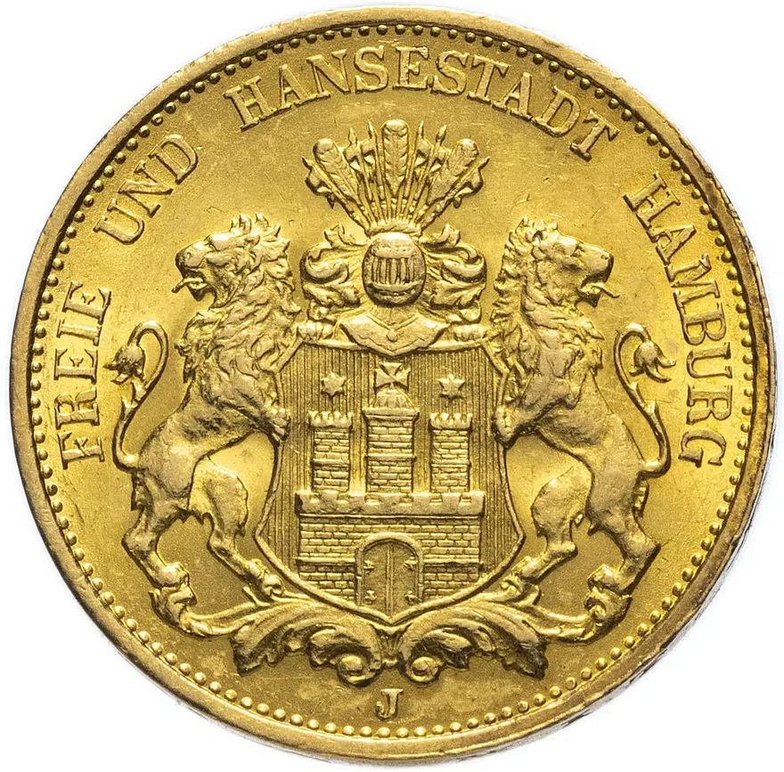 Германия (Империя) 20 марок (mark) 1895