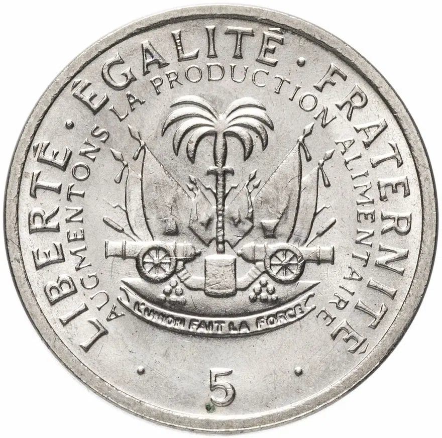 Гаити 5 сантимов (centimes) 1975