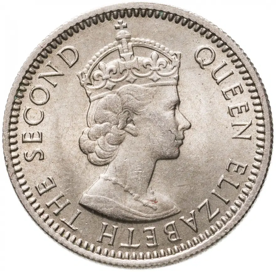 Малайя и Британское Борнео 10 центов (cents) 1961 Без отметки монетного двора, реверс