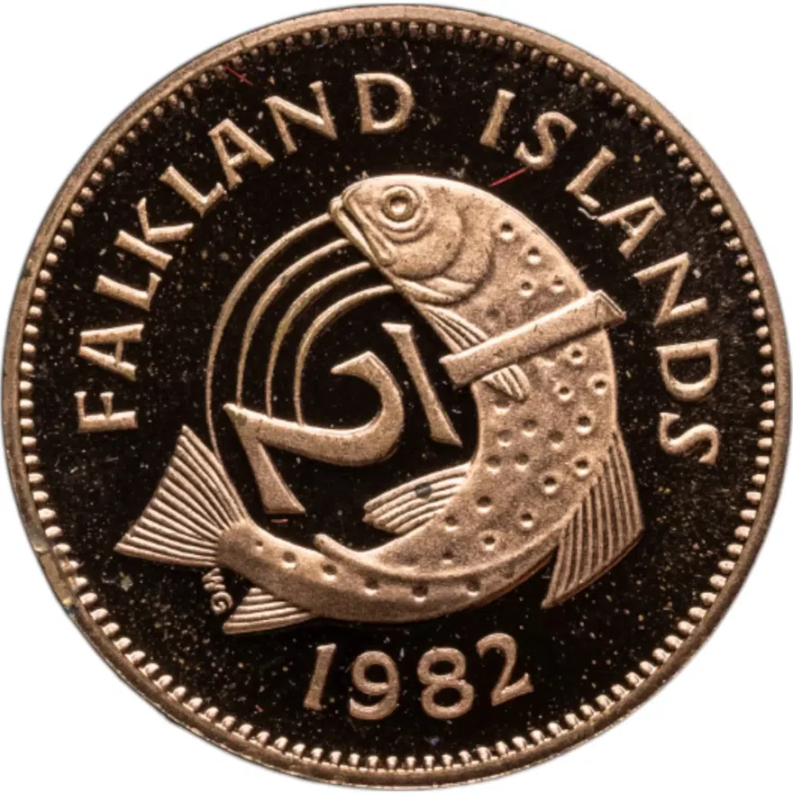 Фолклендские острова 1/2 пенни (penny) 1982 Proof