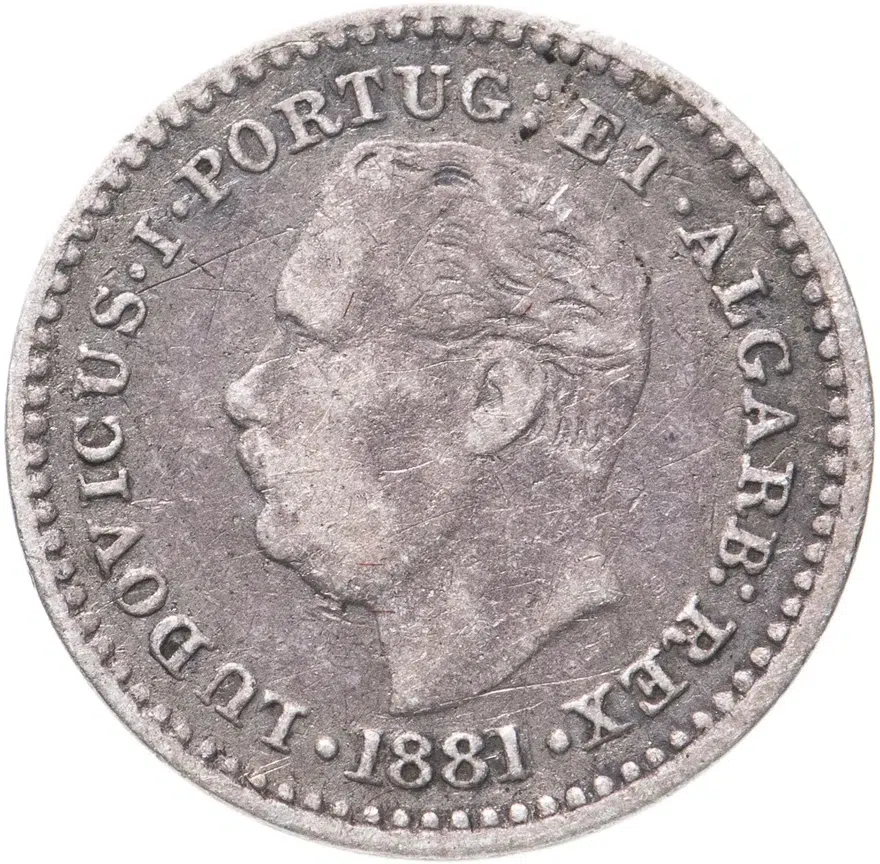 Индия (Португальская) 1/8 рупии (rupee) 1881