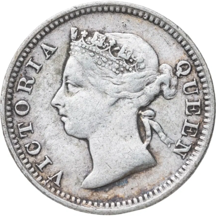 Стрейтс Сетлментс 5 центов (cents) 1893, реверс
