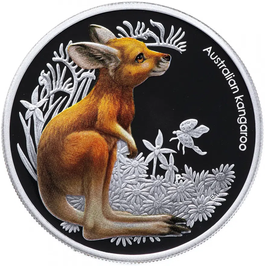Австралия 50 центов (cents) 2010 "Детеныш сумчатого кенгуру", реверс