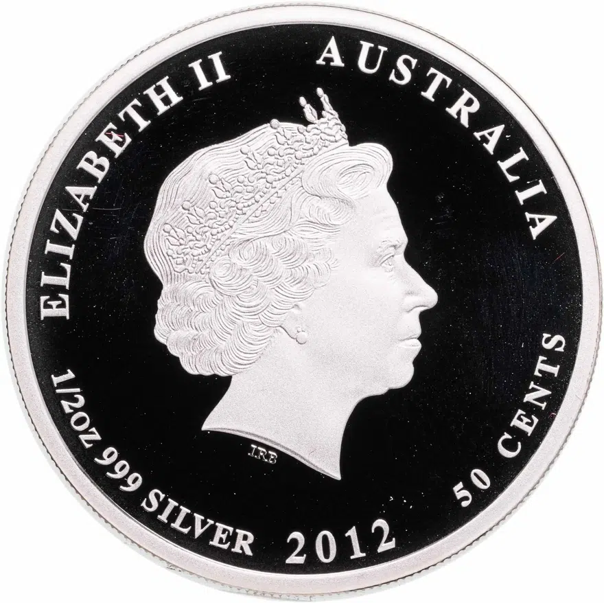 Австралия 50 центов (cents) 2012  Морская жизнь Австралии - Рыба-хирург, реверс