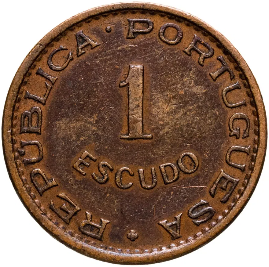 Мозамбик 1 эскудо (escudo) 1973, реверс
