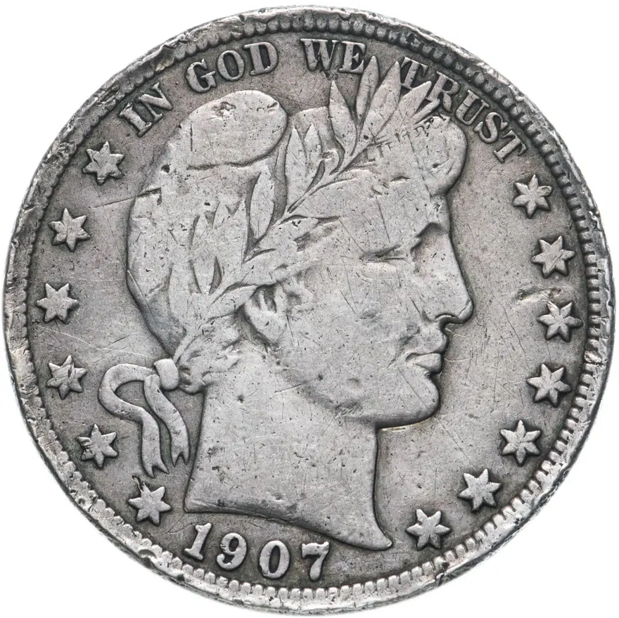 США 50 центов (1/2 доллара, half dollar) 1907 "D", реверс