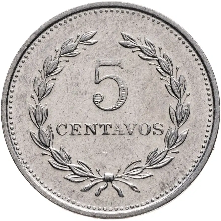 Сальвадор 5 сентаво (centavos) 1976