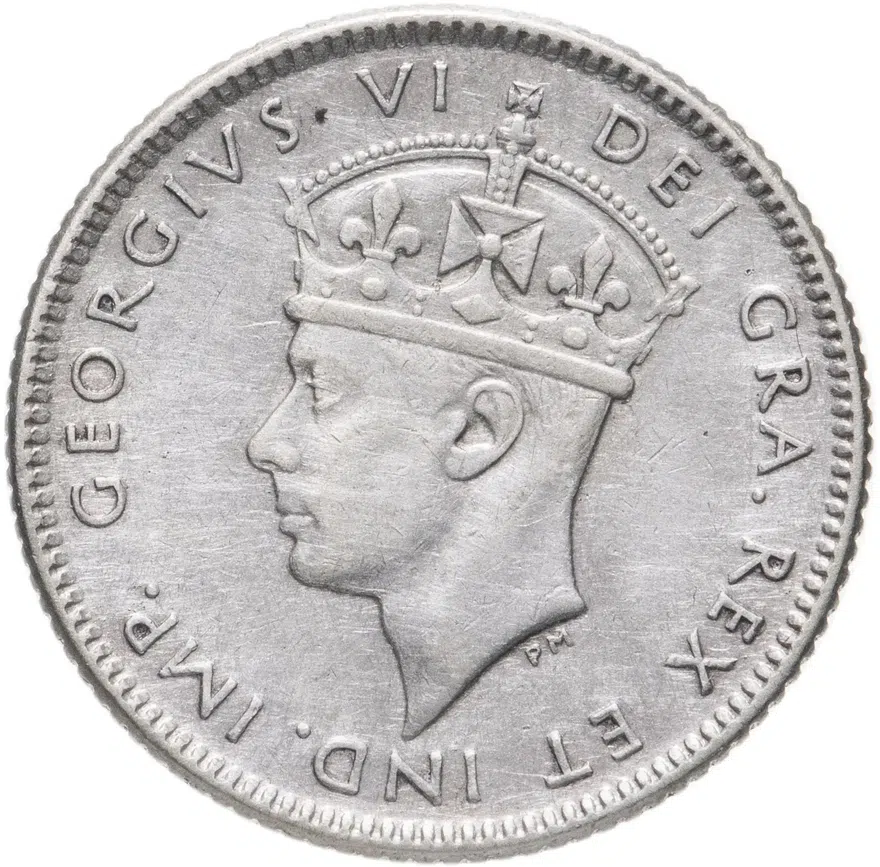 Ньюфаундленд 10 центов (cents) 1945, реверс
