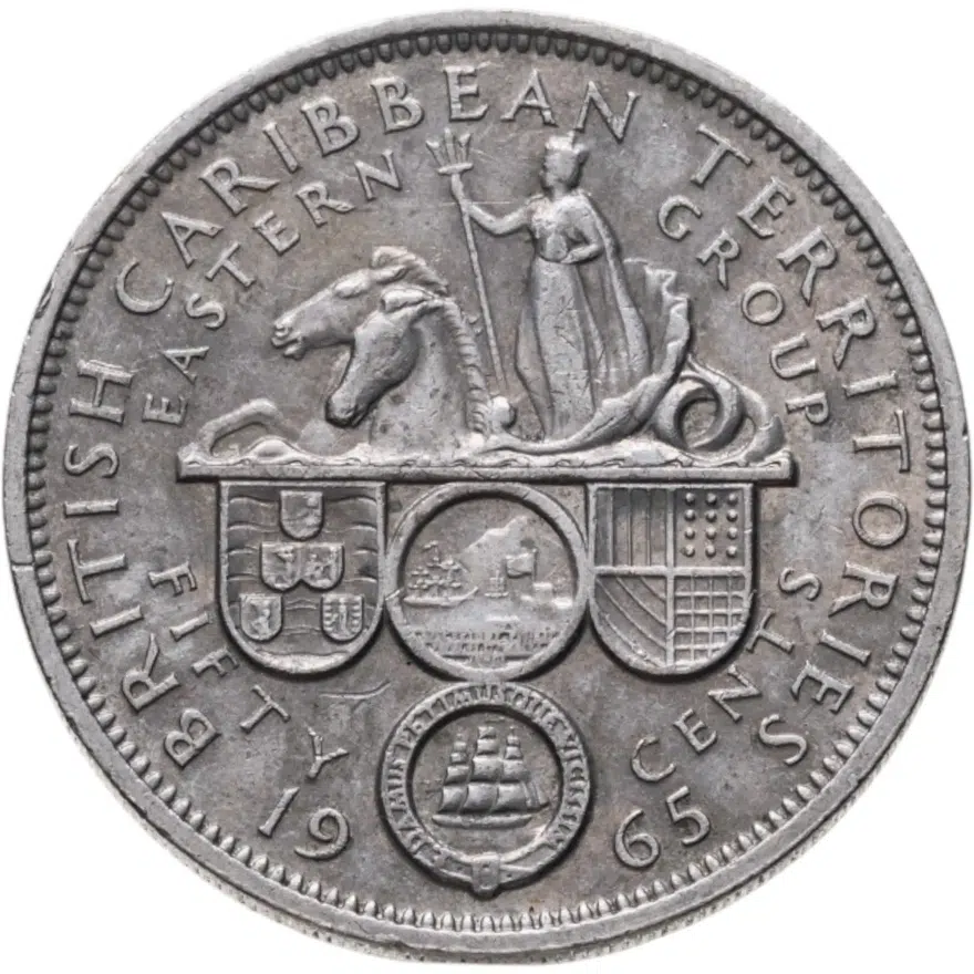 Восточные Карибы 50 центов (cents) 1965