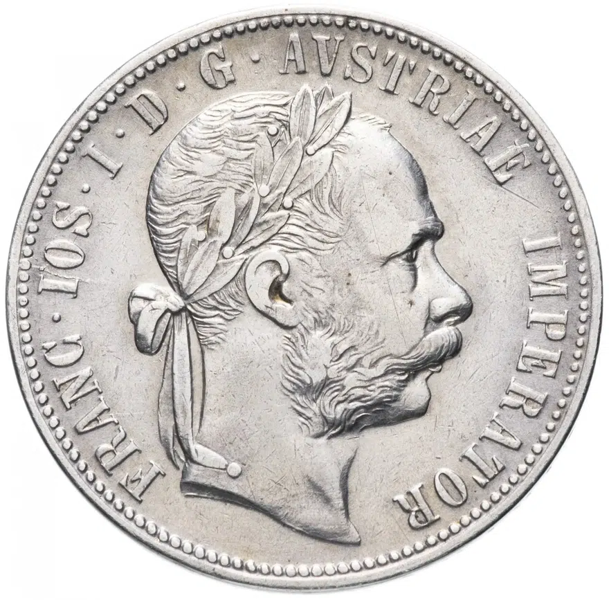 Австро-Венгрия 1 флорин (florin) 1886, монета для Австрии