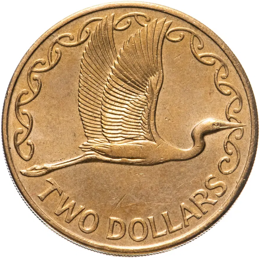Новая Зеландия 2 доллара (dollars) 1998, аверс