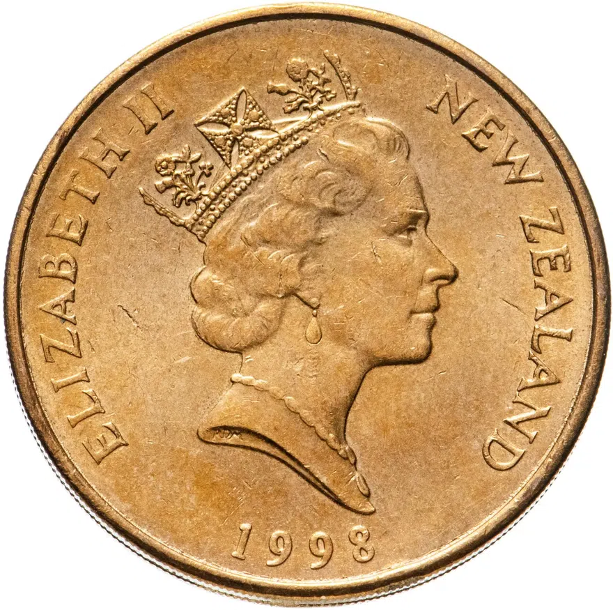 Новая Зеландия 2 доллара (dollars) 1998, реверс