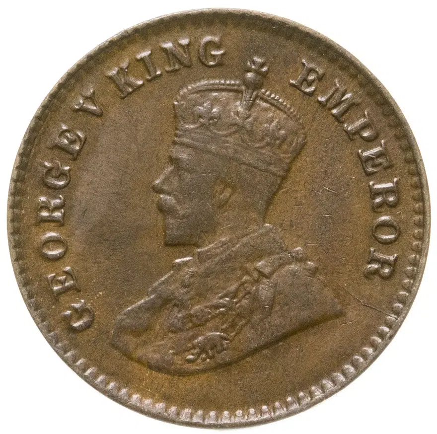 Индия (Британская) 1/12 анны (anna) 1926 Георг V, реверс