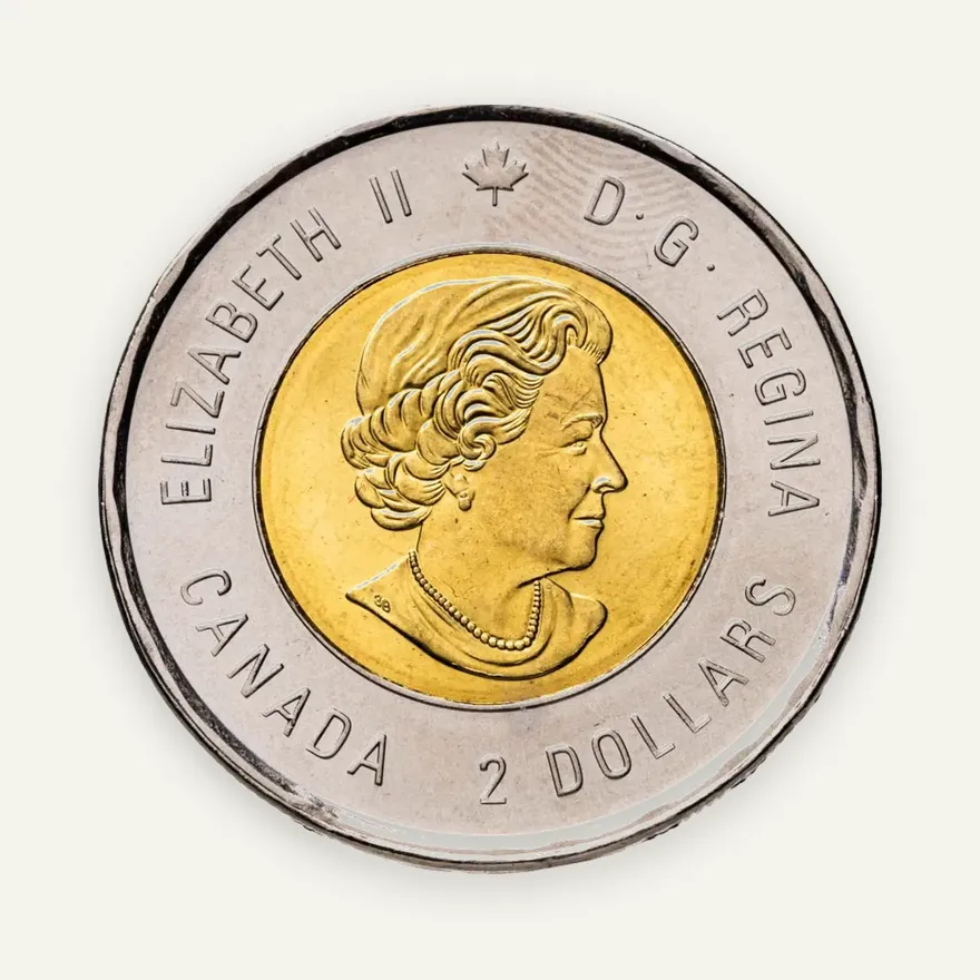 Канада 2 dollars (доллара) 2016 75 лет Битве за Атлантику, реверс