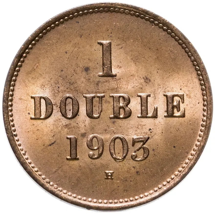 Гернси 1 дубль (double) 1903