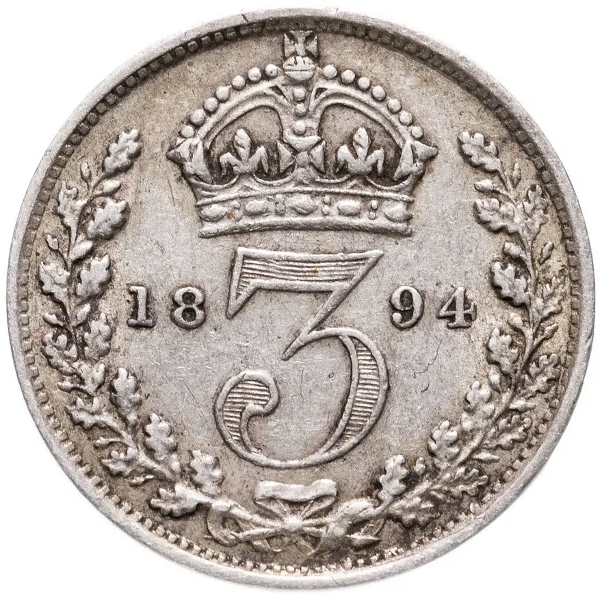 Великобритания 3 пенса (pence) 1894