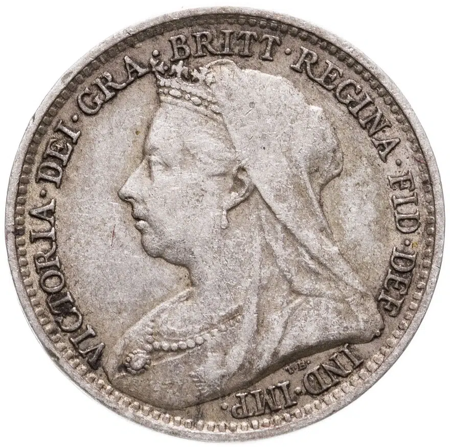 Великобритания 3 пенса (pence) 1894, реверс