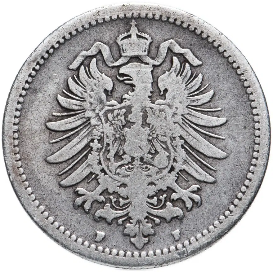 Германия 50 пфеннигов 1877, реверс