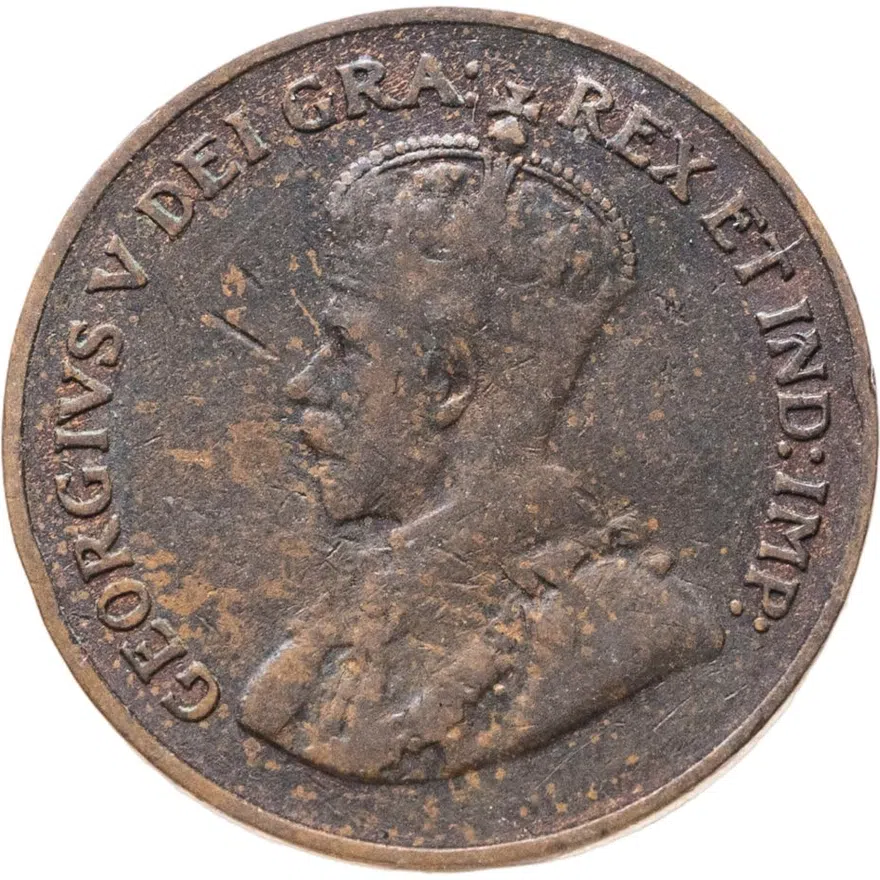 Канада 1 цент (cent) 1922, реверс