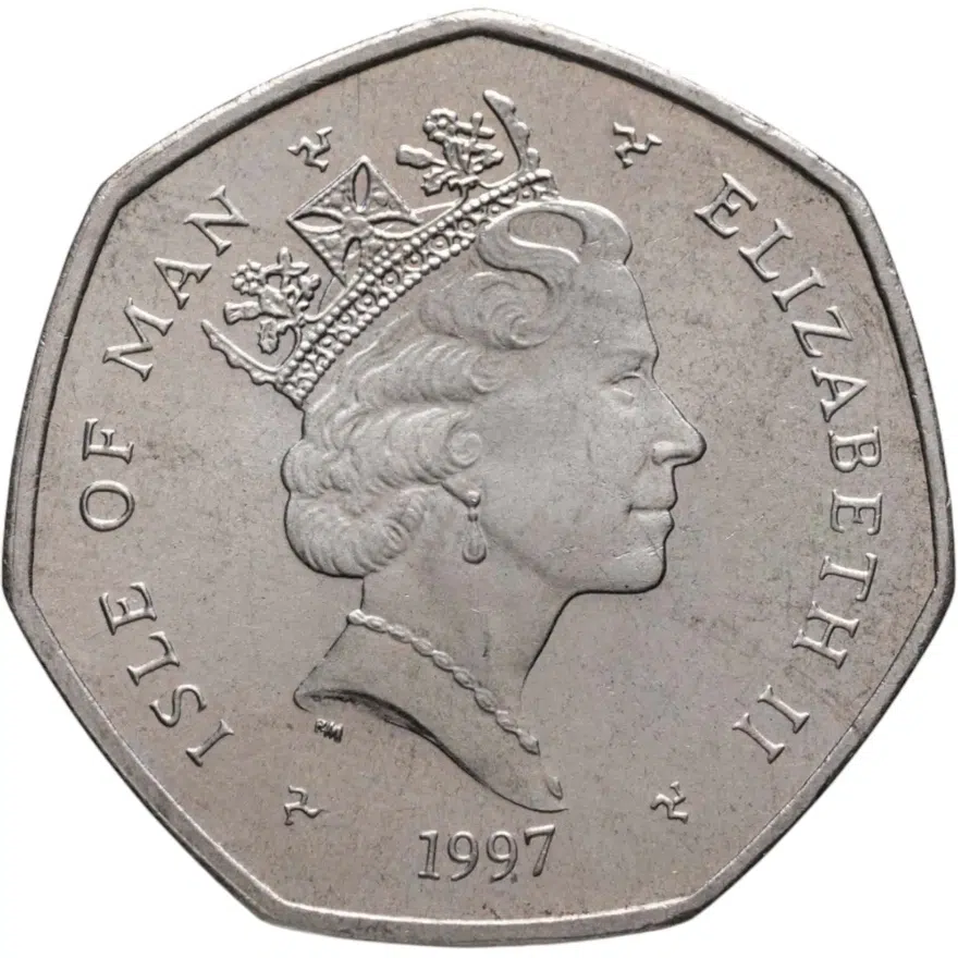 Остров Мэн 50 пенсов (pence) 1997 Рождество