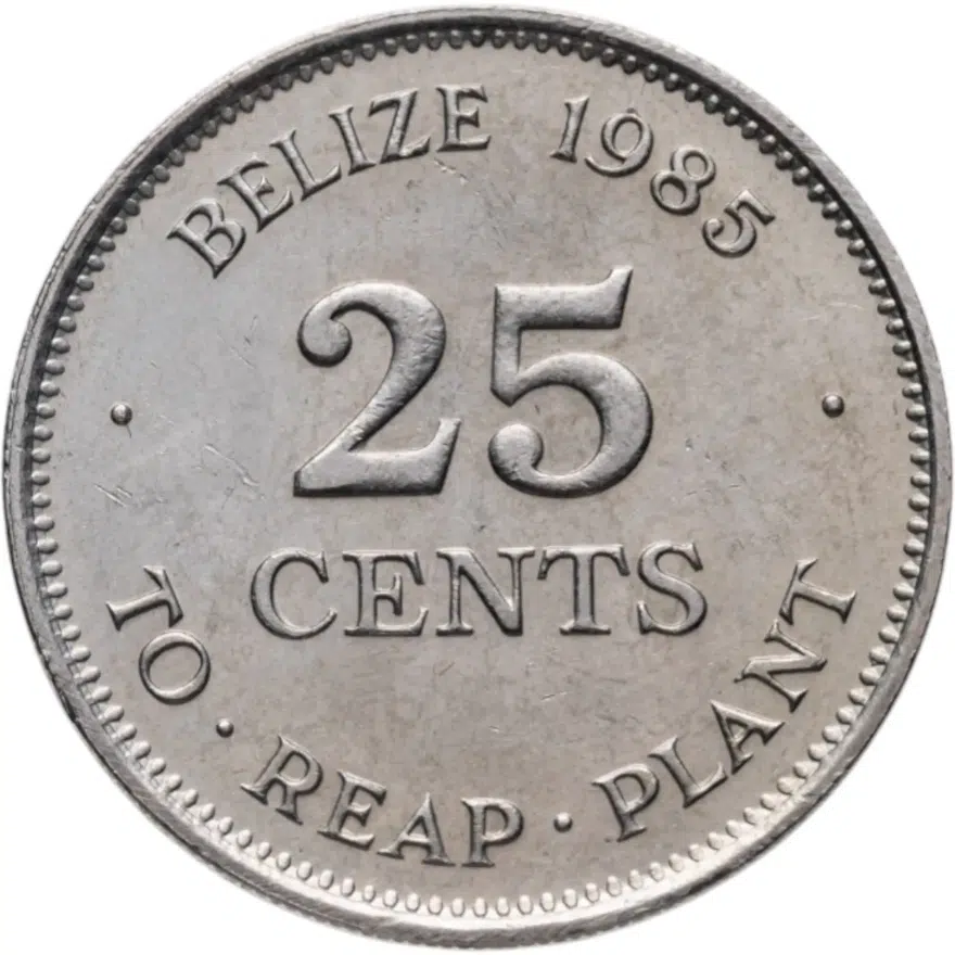 Белиз 25 центов (cents) 1985 "ФАО - Всемирный конгресс лесного хозяйства"