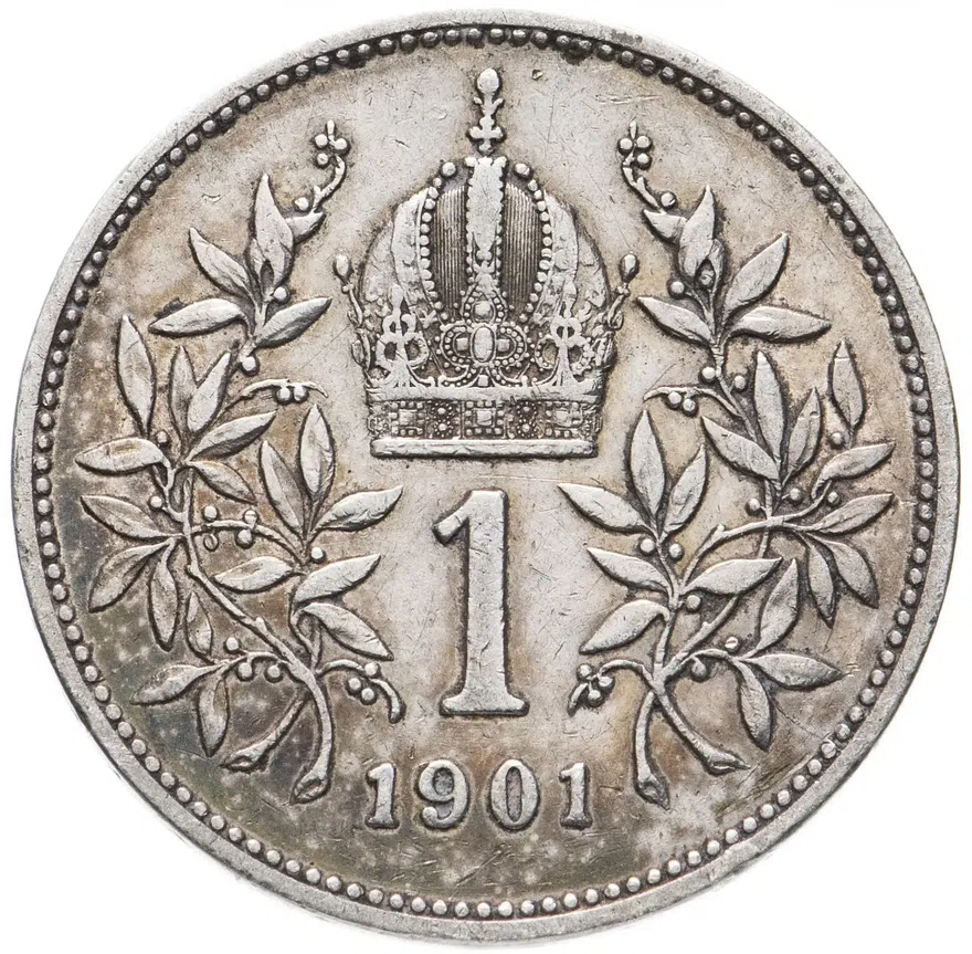 Австро-Венгрия 1 крона 1901 (монета для Австрии)