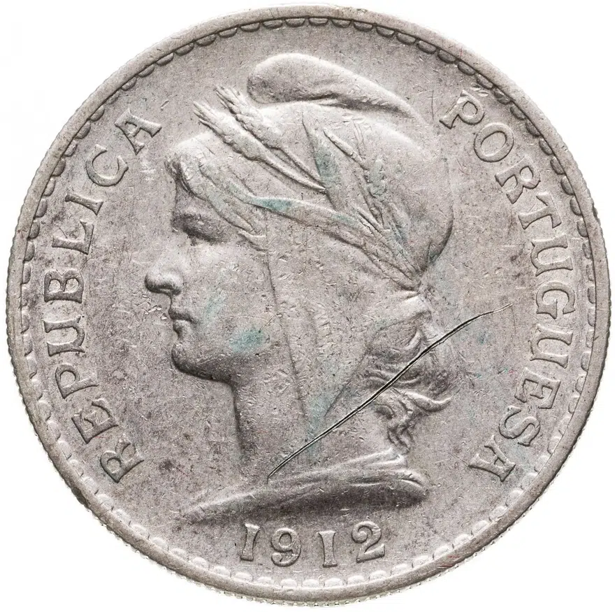 Португалия 50 сентаво 1912, аверс