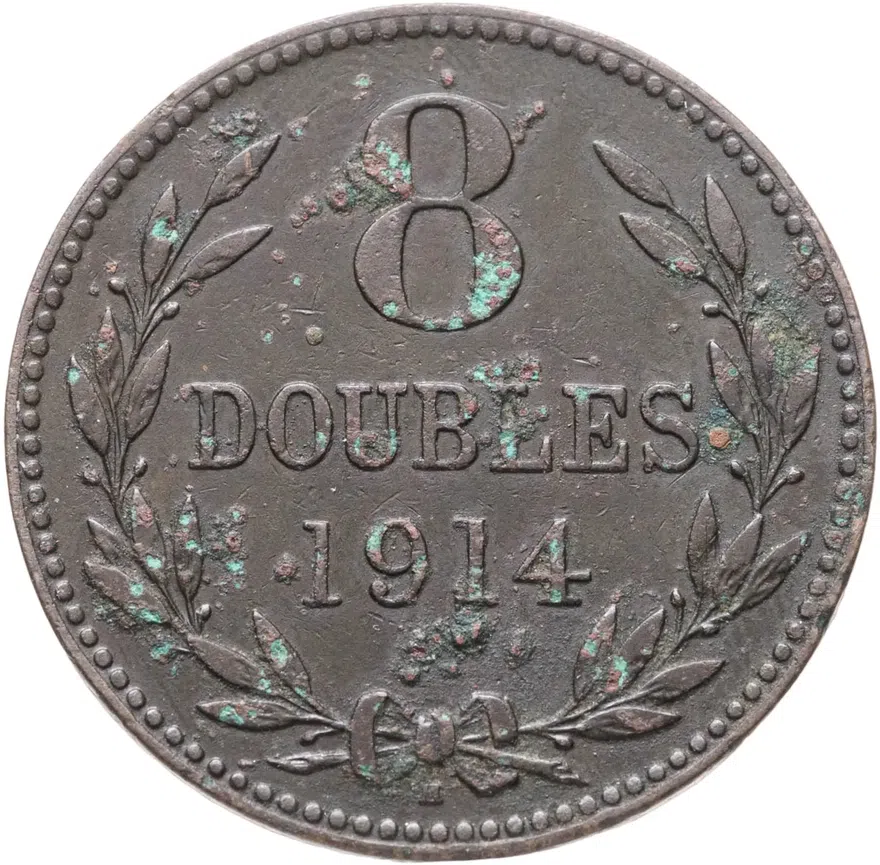 Гернси 8 дублей (doubles) 1914