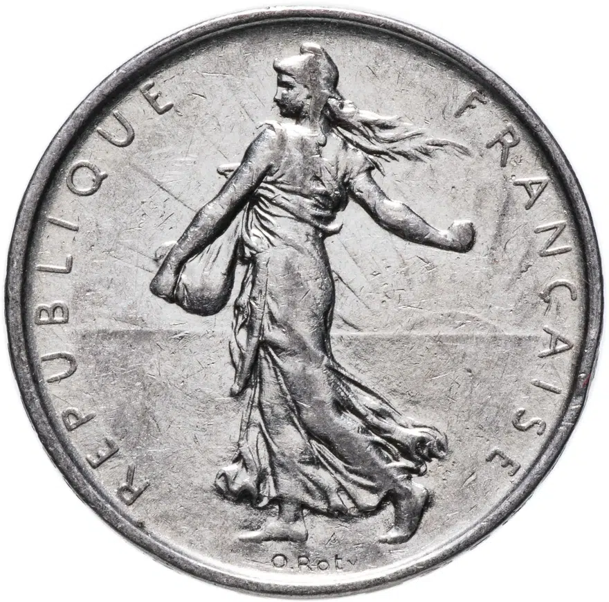 Франция 5 франков (francs) 1965, аверс