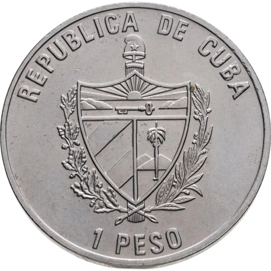 Куба 1 песо (peso) 2001  Монументы Кубы - Храм, реверс