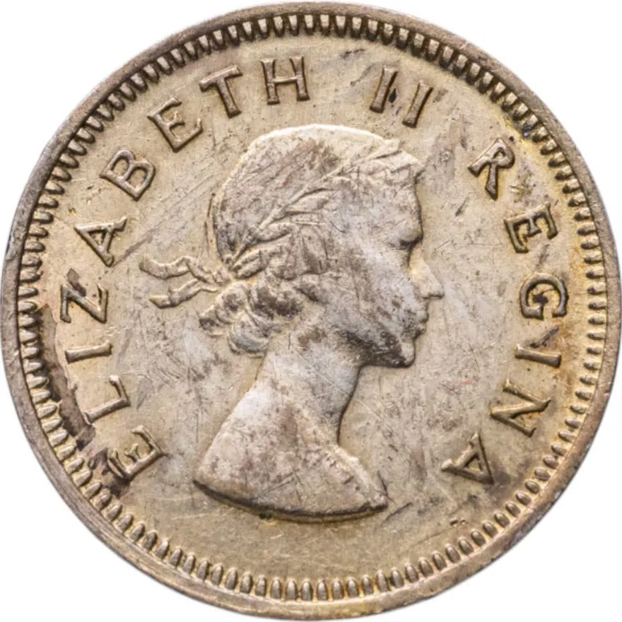ЮАР 3 пенса (pence) 1958, реверс