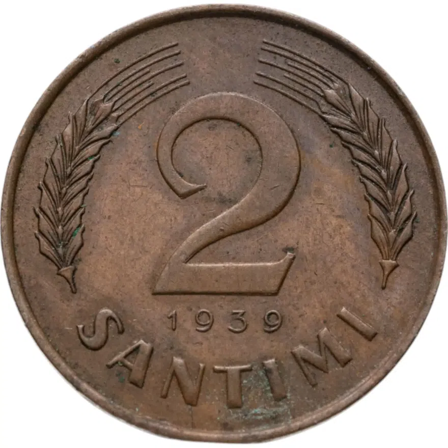 Латвия 2 сантима (santimi) 1939