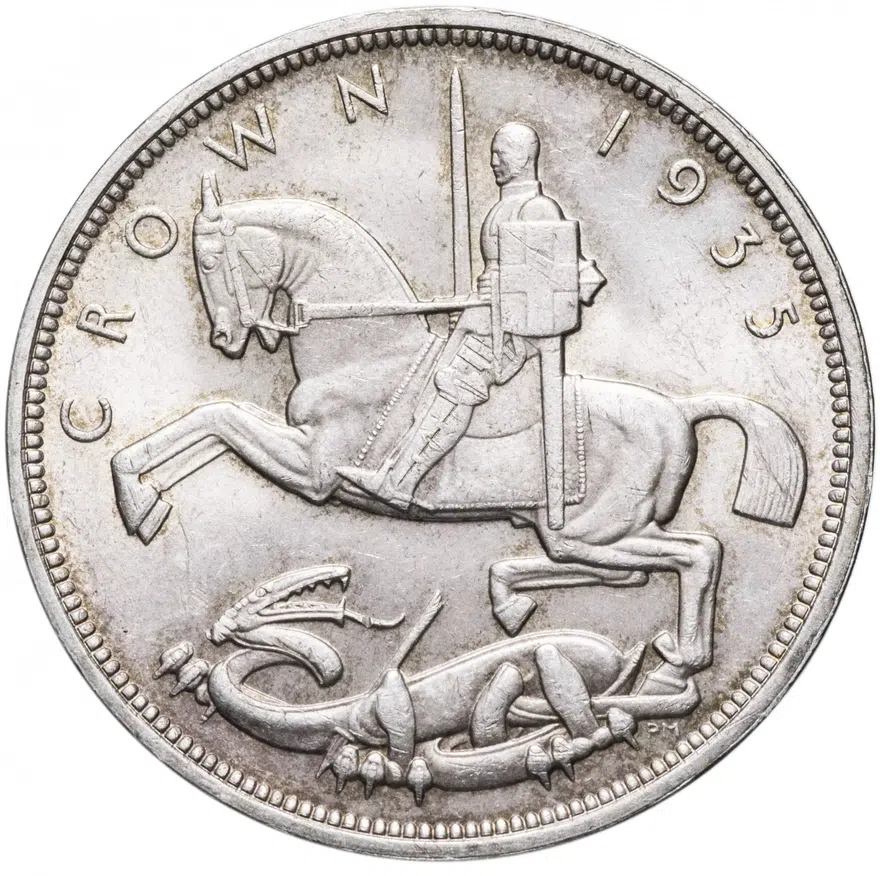 Великобритания 1 крона (crown) 1935  25 лет правления Короля Георга V