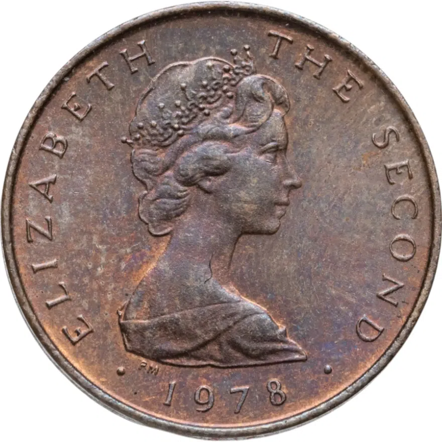 Остров Мэн 1/2 пенни (penny) 1978, аверс