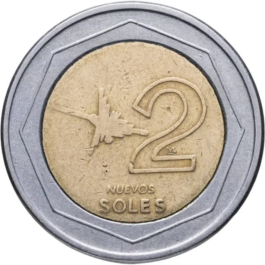 Перу 2 новых соля (nuevos soles) 2002