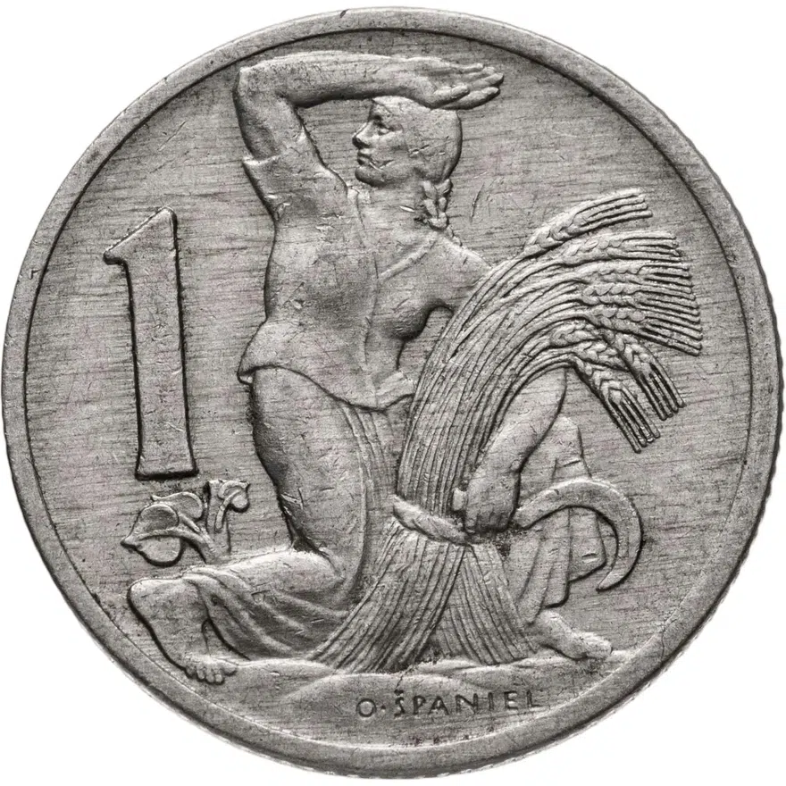 Чехословакия 1 крона (crown) 1924, реверс