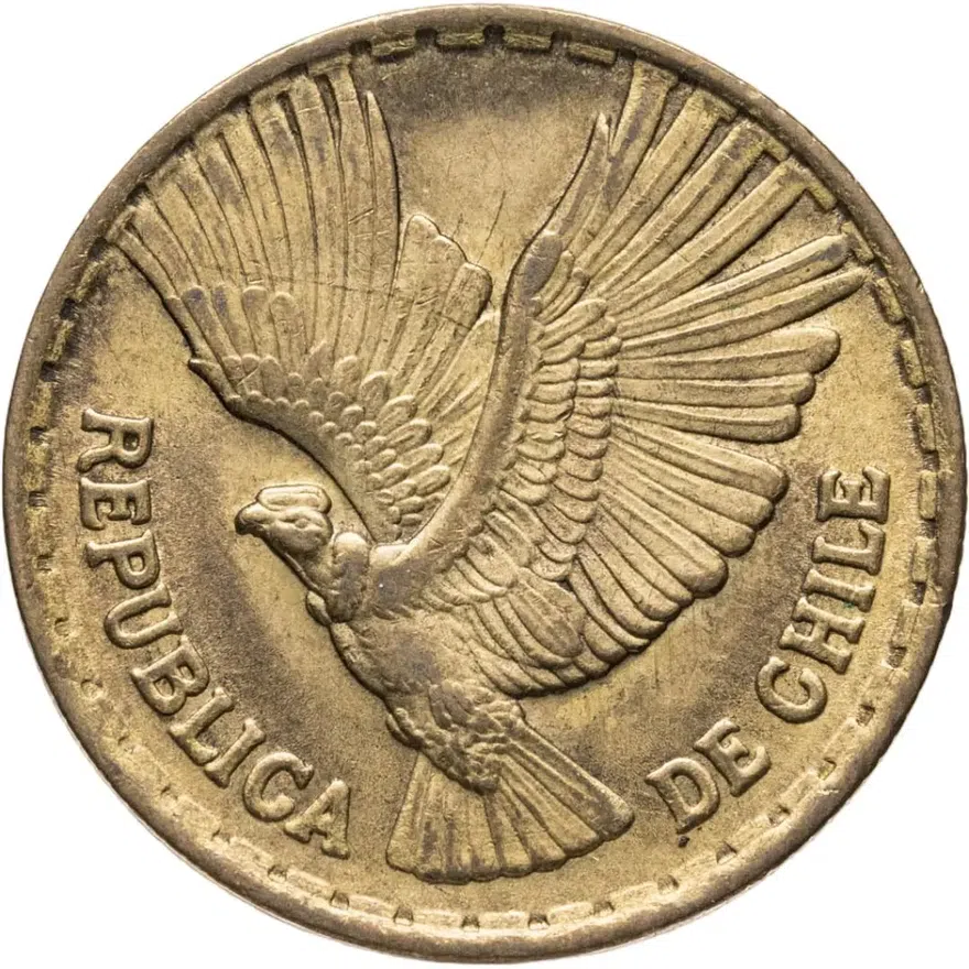 Чили 5 сентесимо (centesimos) 1966, реверс