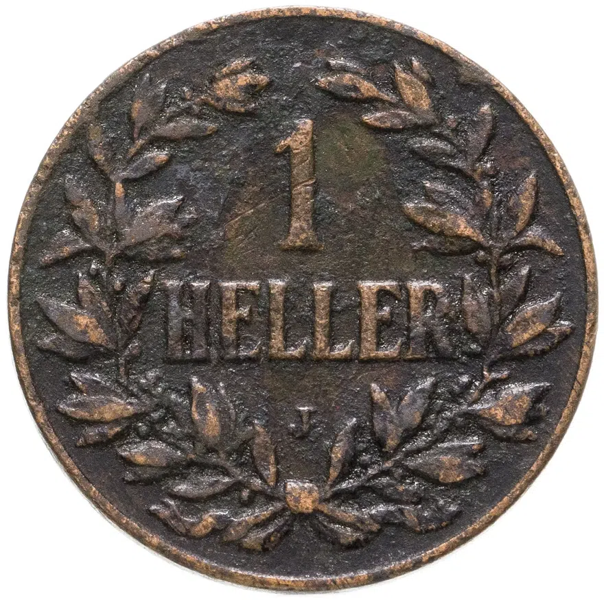 Германская Восточная Африка 1 геллер 1904 "J", аверс