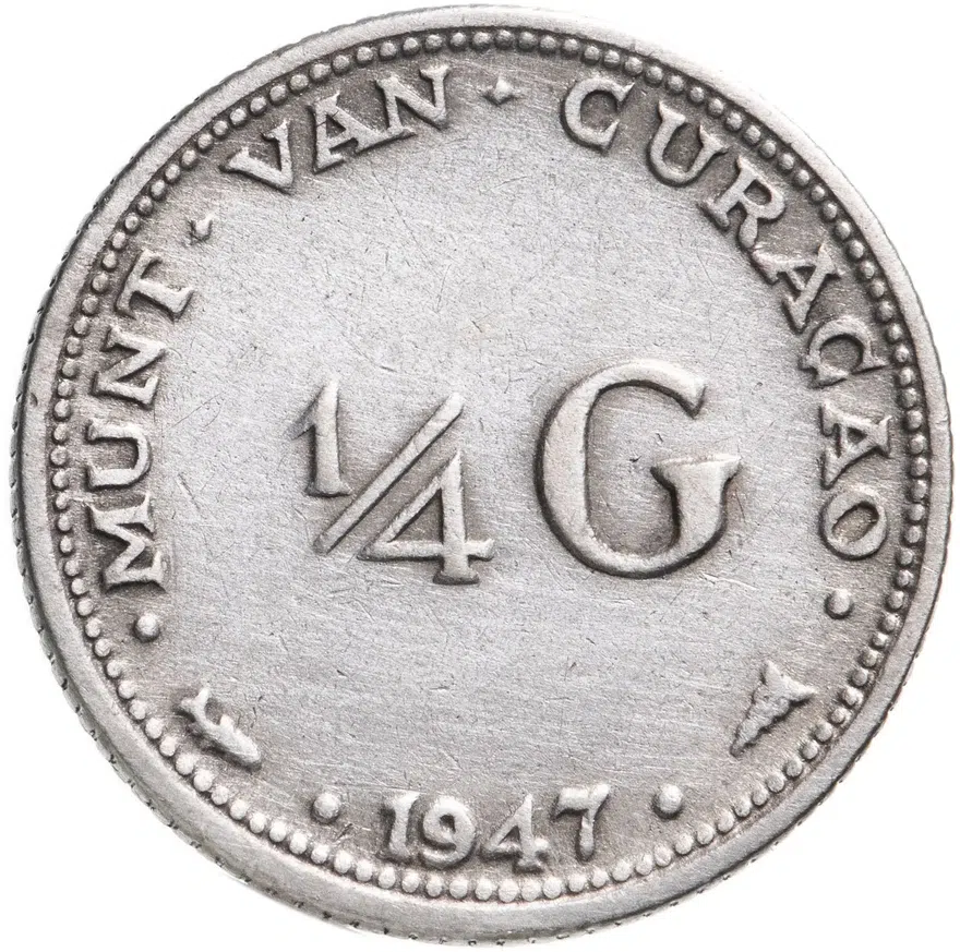 Кюрасао 1/4 гульдена (gulden) 1947
