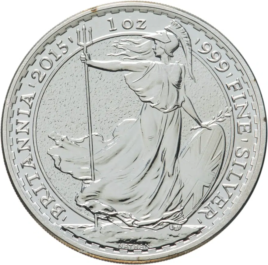 Великобритания 2 фунта (pounds) 2015 Стоящая Britannia (Британия), аверс