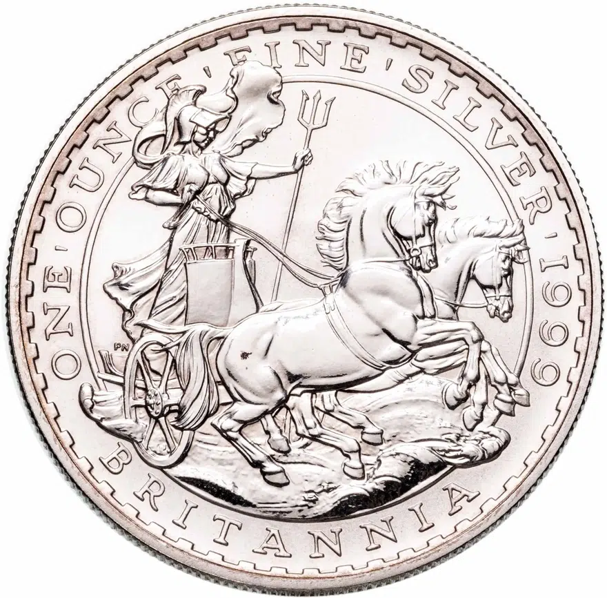 Великобритания 2 фунта (pounds) 1999  Britannia (Британия), аверс