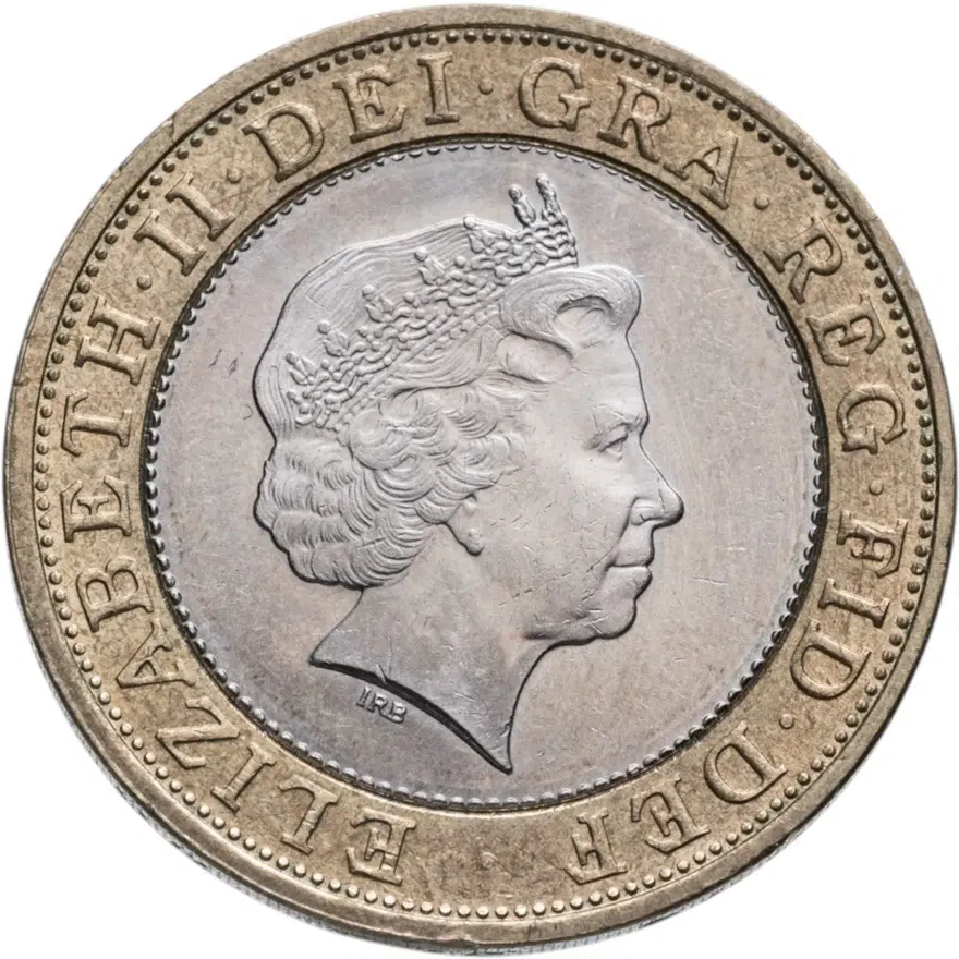Великобритания 2 фунта (pounds) 2001