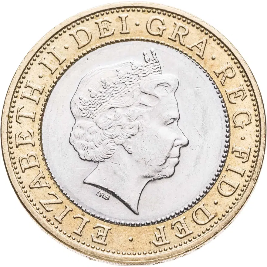 Великобритания 2 фунта (pounds) 1998
