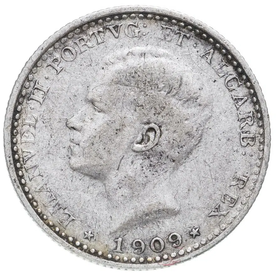 Португалия 100 рейс (reis) 1909
