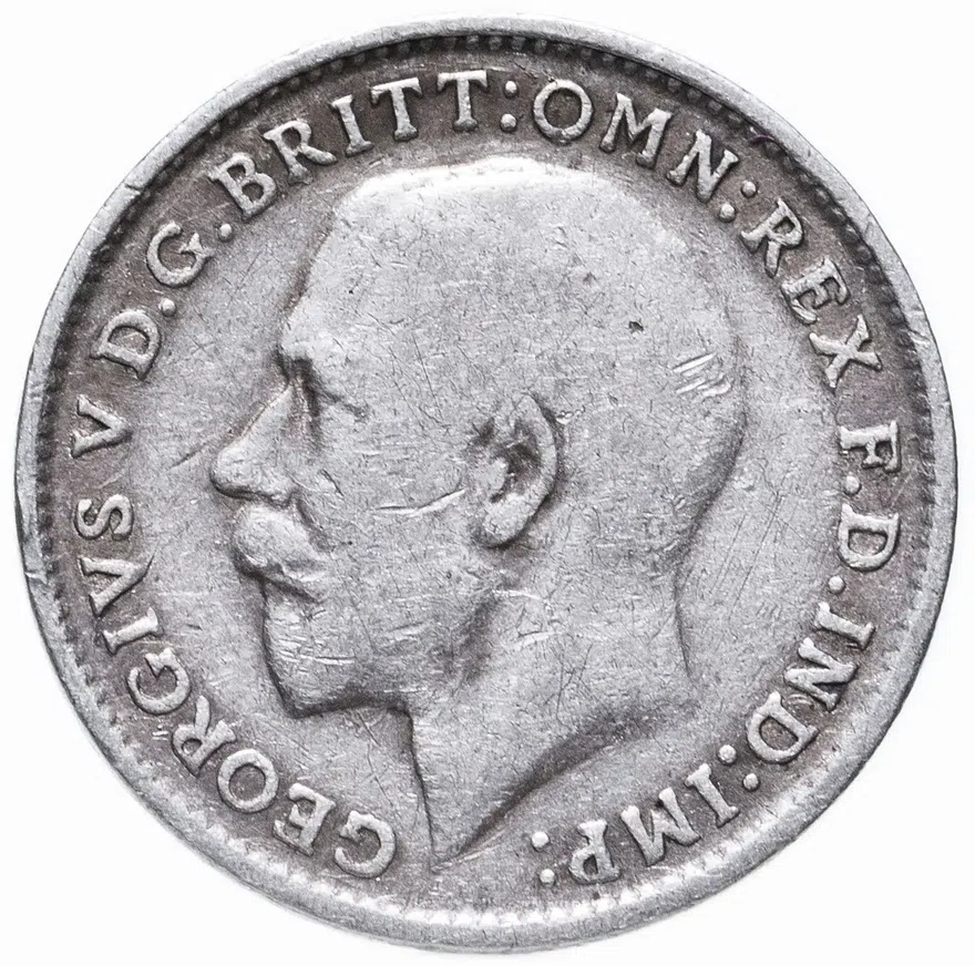 Великобритания 3 пенса (pence) 1914, реверс