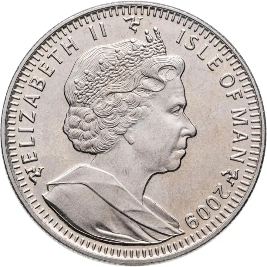 Остров Мэн 1 крона (crown) 2009 "Кошки - Персидская кошка", реверс