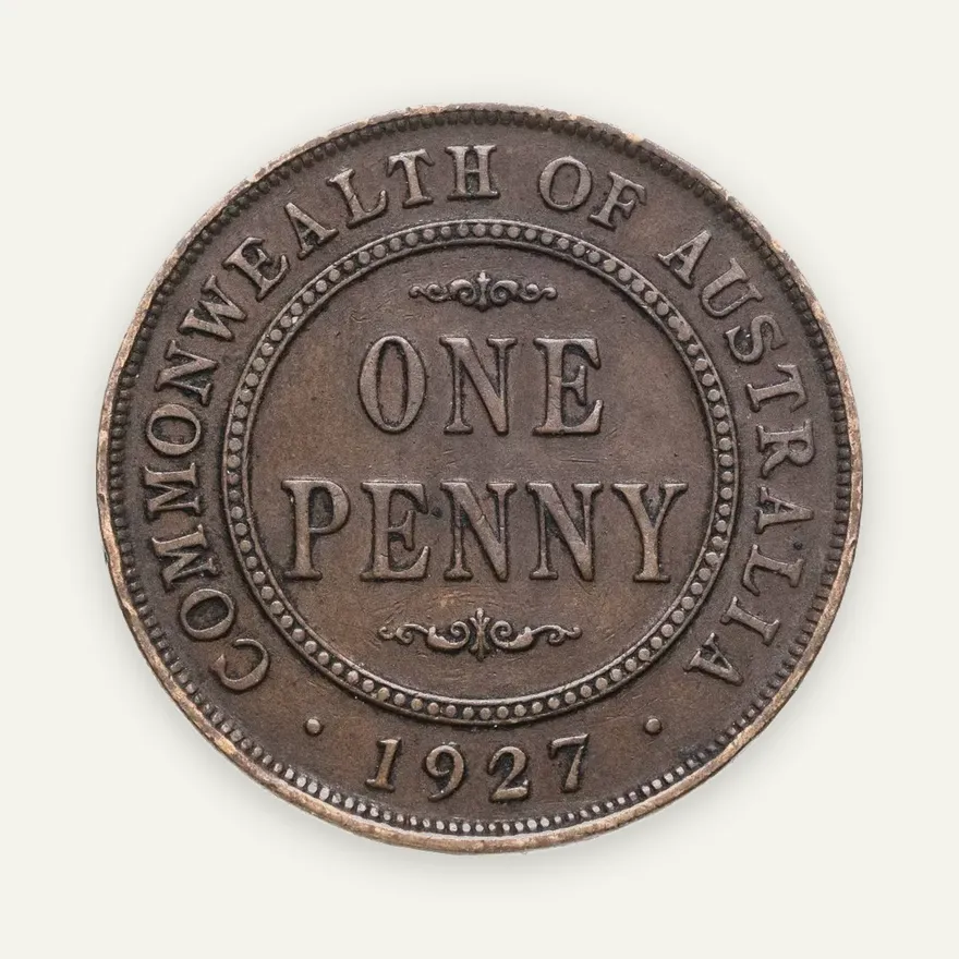 Австралия 1 пенни (penny) 1927, аверс