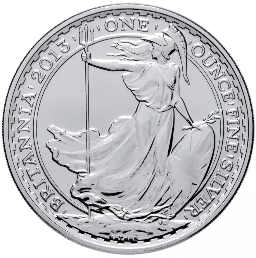 Великобритания 2 фунта (pounds) 2013 "Британия", реверс