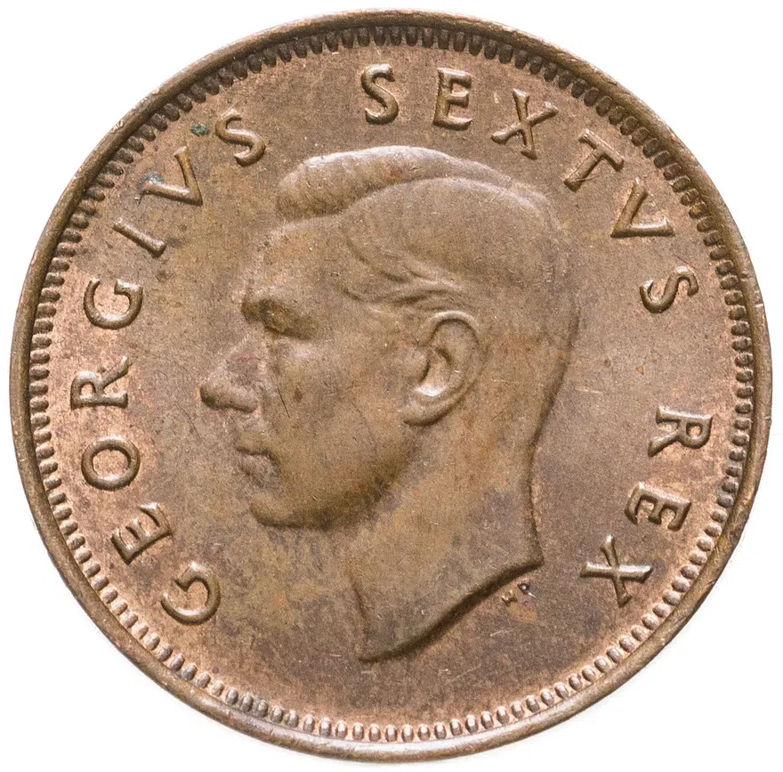 ЮАР 1/4 пенни (penny) 1948, реверс