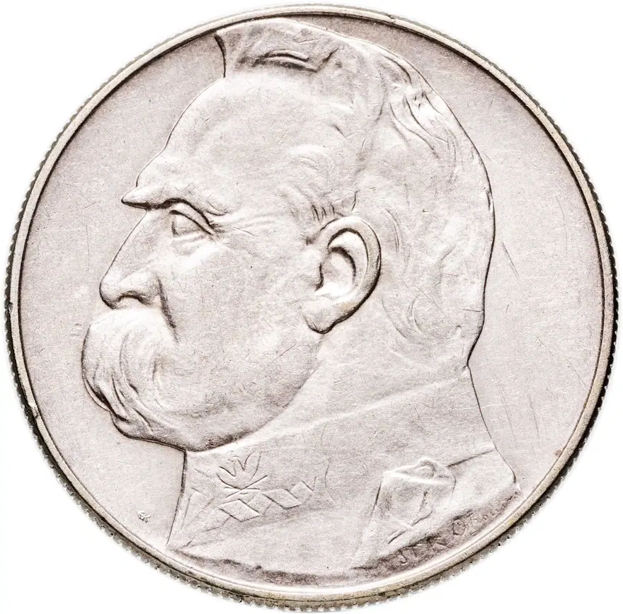 Польша 10 злотых (zlotych) 1937  Пилсудский, аверс